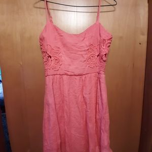 Socialite coral/punk dress